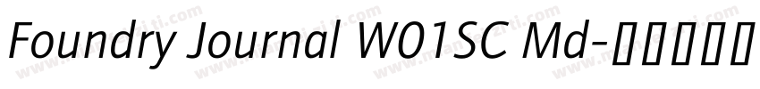 Foundry Journal W01SC Md字体转换